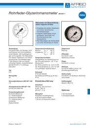 Rohrfeder-Glyzerinmanometer EN 837-1