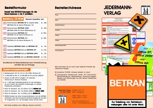 BETRAN - Jedermann-Verlag Heidelberg