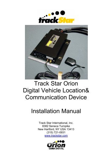 Track Star Orion Digital Vehicle Location& ... - KORE Telematics