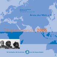 TÃ¤tigkeitsbericht 2005 - Ãrzte der Welt e.V.