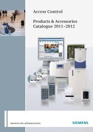 Access Control Products & Accessories Catalogue 2011 ... - Siemens