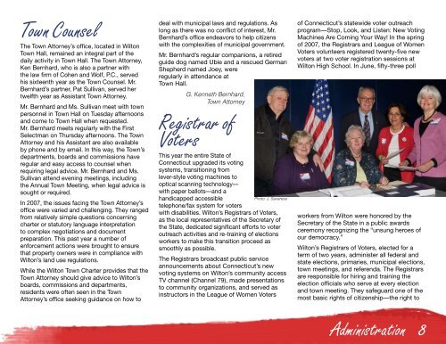 2007 Annual Report - Town of Wilton