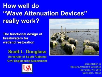 Wave Attenuation Devices - Restore America's Estuaries
