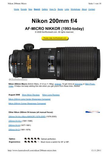 Nikon 200mm f/4