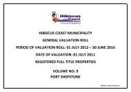 01 july 2012 â 30 june 2016 d - hibiscus coast municipality