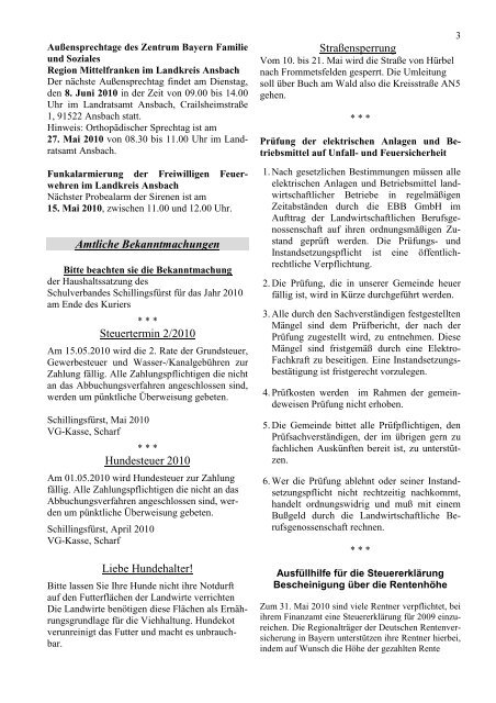 Gemeindekurier 5 v. 11.05.2010 - Buch am Wald
