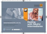 Download the booklet on dealing with takaful ... - InsuranceInfo