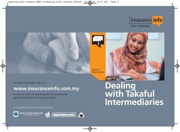 Download the booklet on dealing with takaful ... - InsuranceInfo