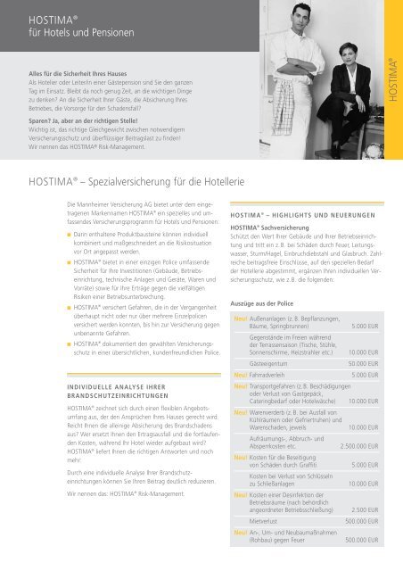 hostima - Mannheimer Versicherungen