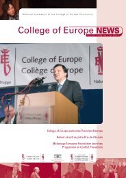 College of Europe NEWS
