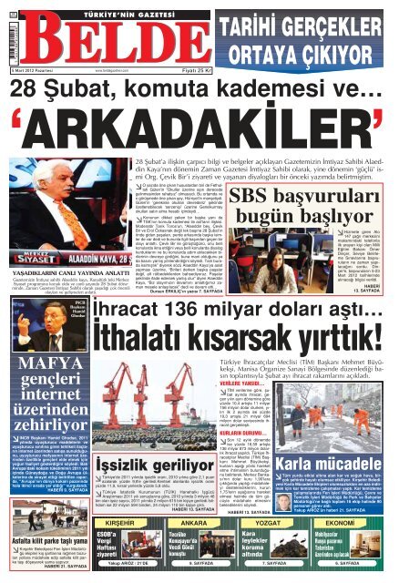 â¹hracat 136 milyar dolarâº afltâºâ¦ - Belde Gazetesi