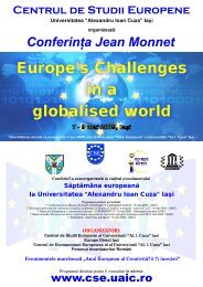 Europe's Challenges in a globalised world - Centrul de Studii ...