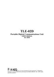 TLE-02D Portable Digital Communications Unit - AEQ International