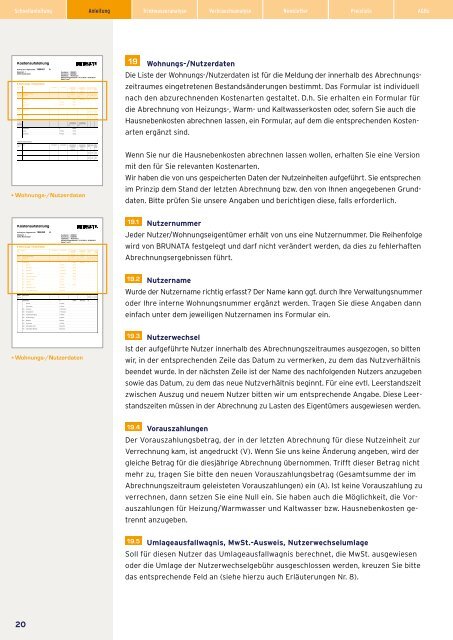 Information/Anleitung zur Kostenaufstellung 2013 - BRUNATA HÃƒÂ¼rth