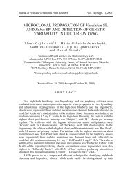 MICROCLONAL PROPAGATION OF Vaccinium SP. AND Rubus SP ...