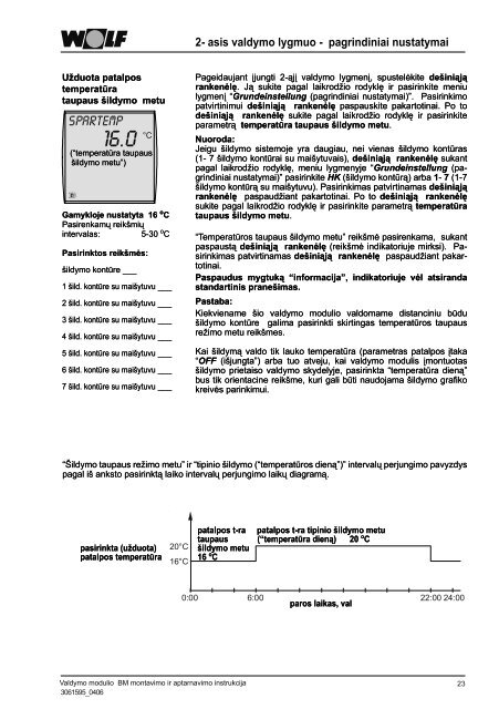 Valdymo modulio BM montavimo ir aptarnavimo ... - E-servisas