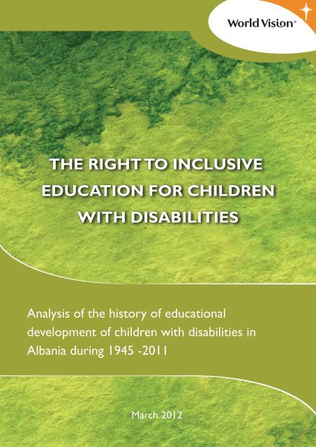 the right to inclusive education for children with disabilities