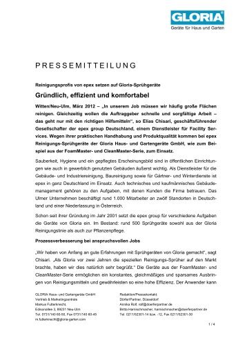 Gründlich, effizient und komfortabel - Dörfer/Partner