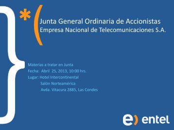 Presentación template - Entel