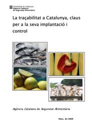 Informe sobre la traçabilitat publicat per l'ACSA - RuralCat