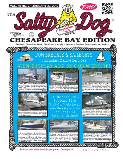 410) 974-6136 â€¢ Fax - The Salty Dog