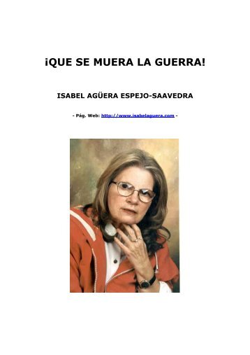 Aguera Isabel - Que Se Muera La Guerra