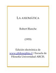 Blanche Robert - La Axiomatica