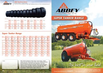 The best in your field - Abbey Machinery