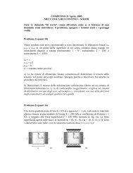 COMPITINO 21 Aprile, 2005 MECCANICA DEI CONTINUI â SOLIDI ...