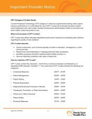 CPT Category II Codes Guide - HomeTownHealth