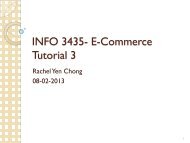 INFO 3435- E-Commerce Tutorial 3 - Home