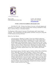 WNMU announces Spring 2010 graduates - Western New Mexico ...