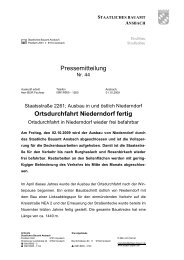 Ortsdurchfahrt in Niederndorf wieder frei - Staatliches Bauamt ...
