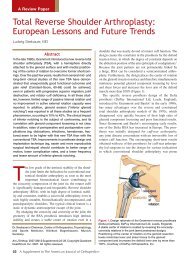 Total Reverse Shoulder Arthroplasty: European Lessons and Future ...