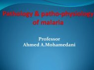 The pathology of malaria