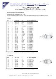 RACCORDS DROIT - Pomac, LUB-SERVICES