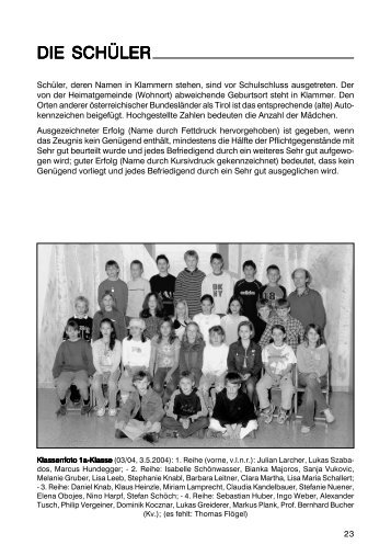 DIE SCHÜLER