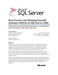 Best Practices for Running Dassault SystÃ¨mes ENOVIA ... - Microsoft