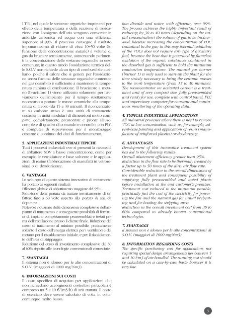 l'abbattimento delle sostanze - Ventilazione Industriale