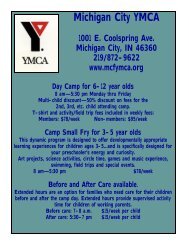 MCYMCA summer camp program - Michigan City, Indiana
