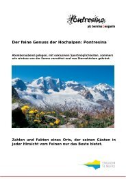 Der feine Genuss der Hochalpen: Pontresina