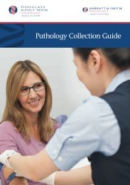 Pathology Collection Guide 2013 - Douglass Hanly Moir Pathology