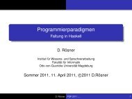 Programmierparadigmen - Faltung in Haskell - Otto-von-Guericke ...