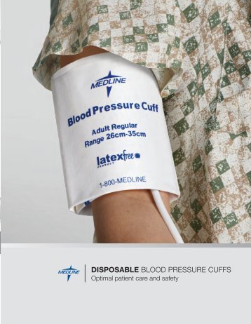 Disposable Blood Pressure Cuffs brochure - Medline