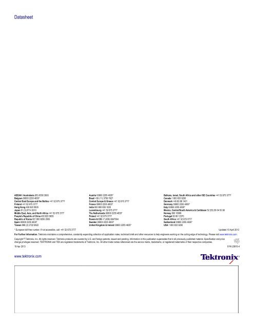 TCP0150 AC/DC Current Probe Datasheet - Tektronix