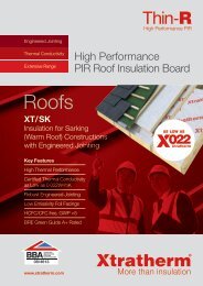 Thin-R XT/SK Brochure Download PDF - Xtratherm