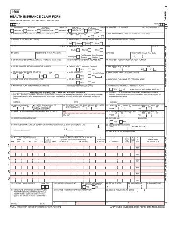 CMS 1500 Claim Form - TRICARE Overseas