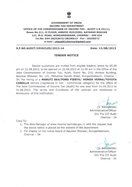 Read More - Income Tax Department