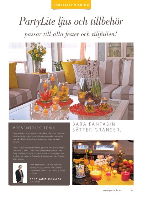 PartyLite nordic magazine