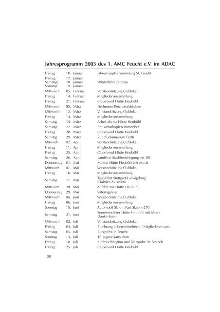 Jahresheft komplett als pdf - AMC Feucht